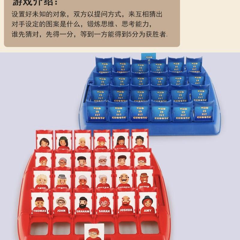 Raad Wie Ik Ben Bordspel Kinderen Educatief Interactief Speelgoed Ouder-Kind Familiefeest Draagbaar Kaartspel