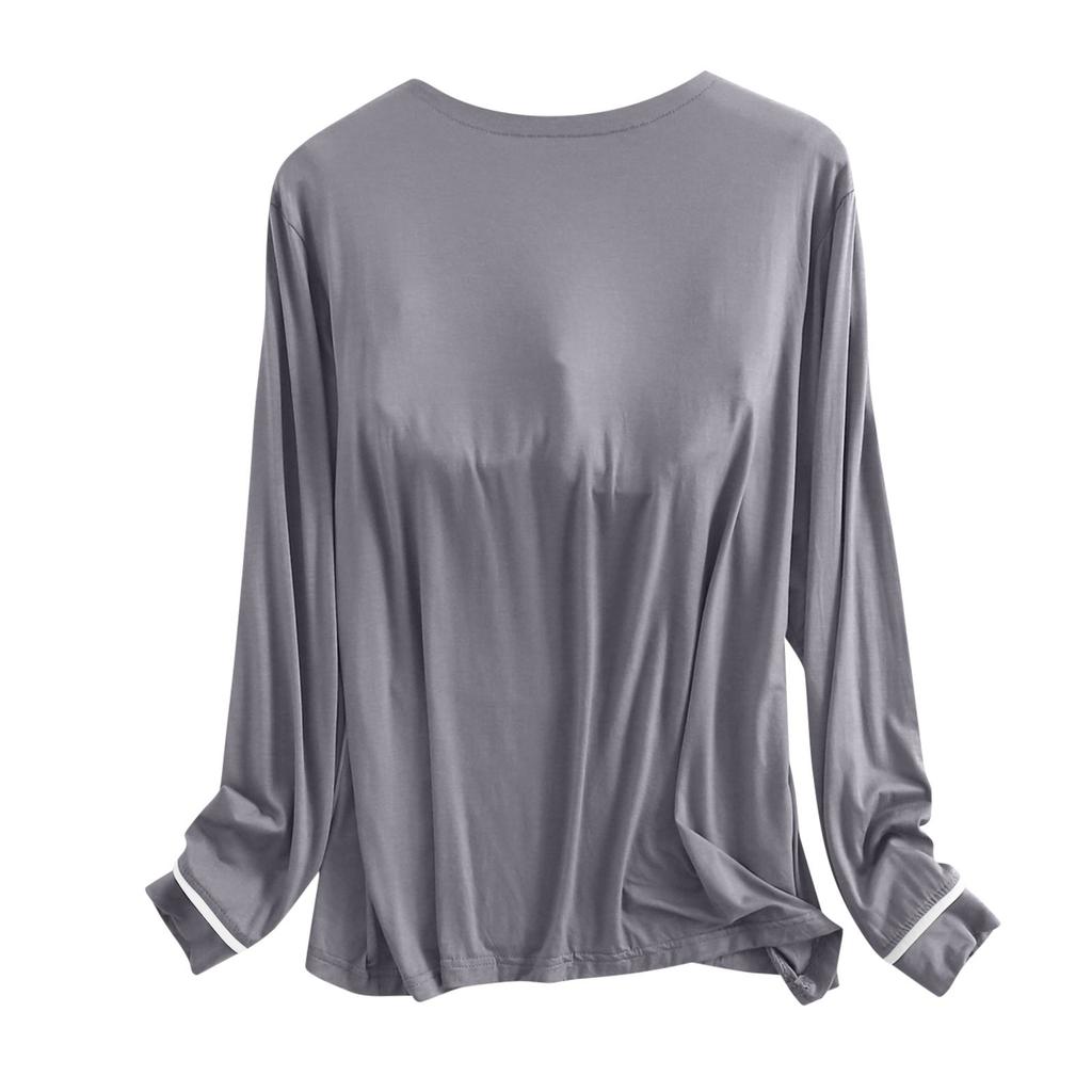 Women's Solid Color Chest Pad Cup One Yoga Bottom Shirt Women's UnderwearTop