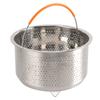 Stainless Steel Rice Cooker Steam Basket Stainless Steel Vegetable Steam Basket with Handle for
