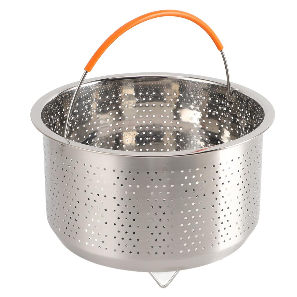Nerezový napařovací koš do rýžovaru Nerezový napařovací koš na zeleninu s rukojetí pro