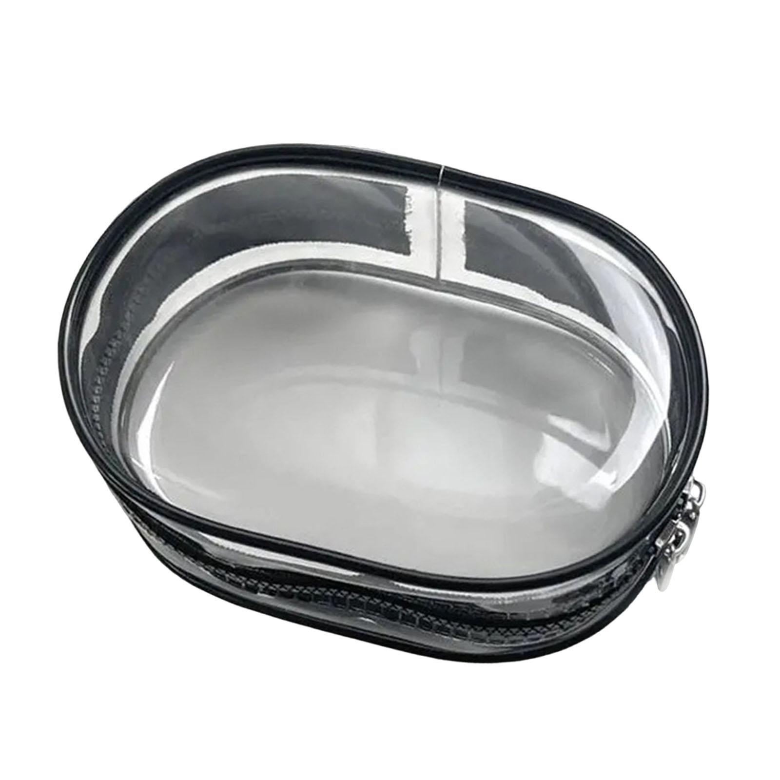 

Прозрачная сумка для демонстрации фигурок, Портативная сумка для хранения фигурок с брелоком, Мини-кукла, подвесной бокс-сюрприз, Пылезащитный чехол для коллекционирования с застежкой на одну молнию чёрный