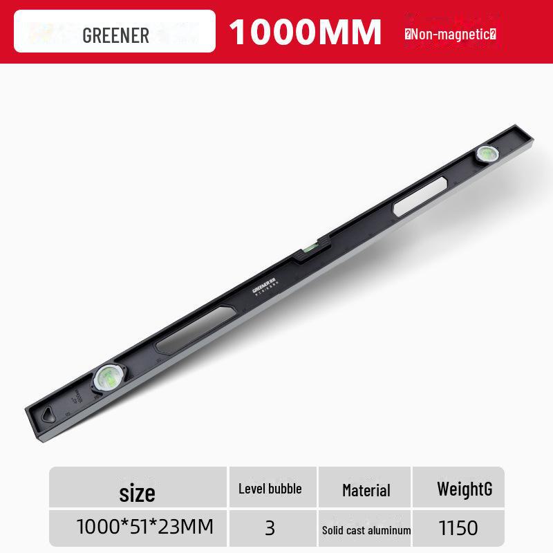 High Precision Mini Aluminum Level Ruler - Anti-Fall Design