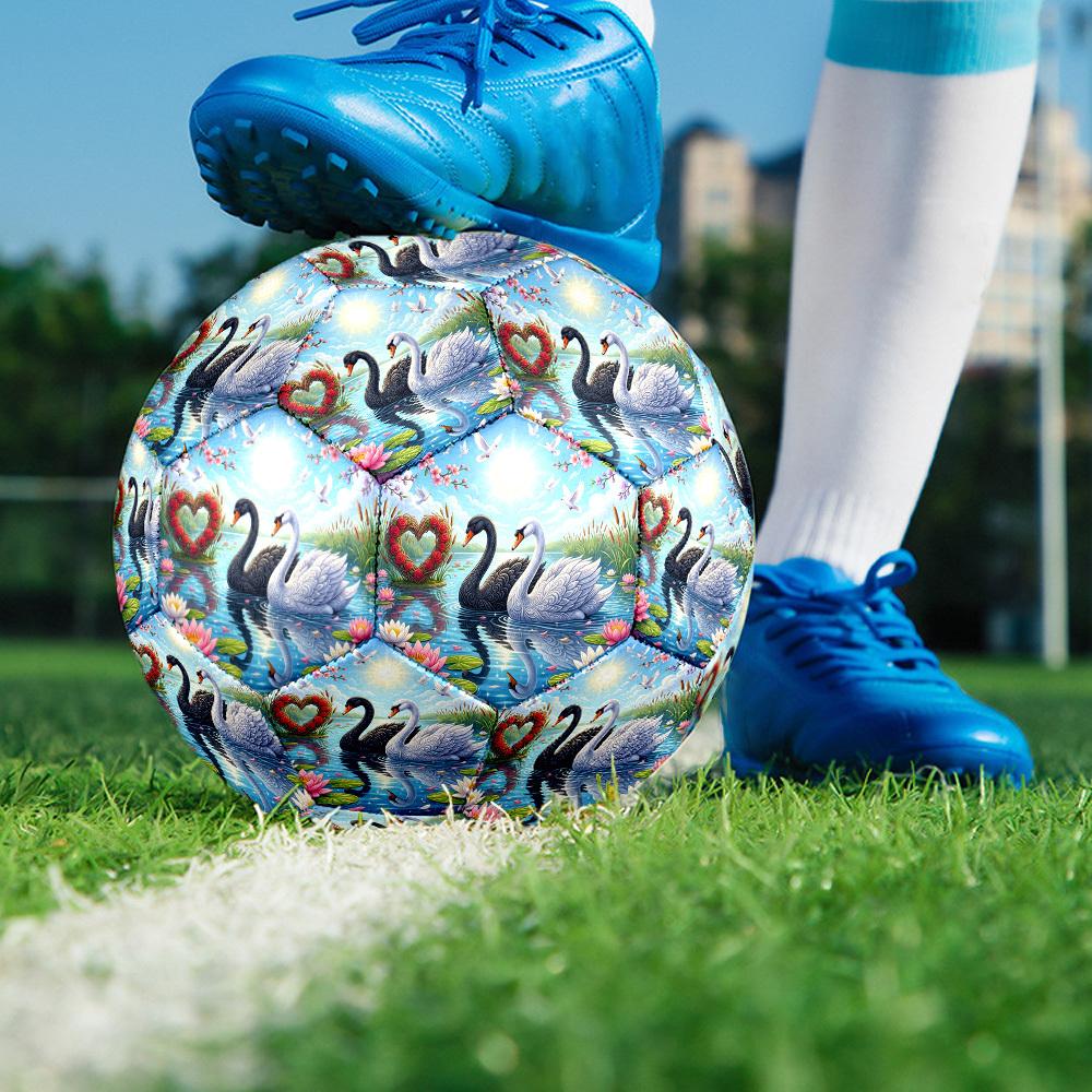1pc Swans Garden Durable Size 5 Soccer Ball Professional Match Training Football Indoor &Outdoor Sports Ball p60118
