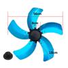 1 szt. 16-calowe aluminiowe łopatki wentylatora domowego z nakrętką pokrywy podstawy wentylatora stojącego lub wentylatora stołowego części zamienne 5 łopatek wentylatora