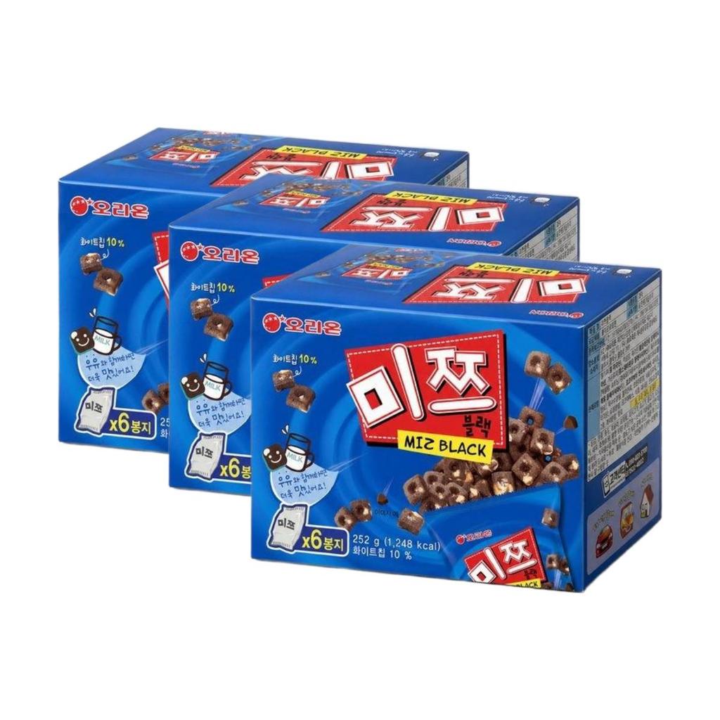 Orion Mitz Black Chocolate Biscuit Snack Multi Pack 252g X 3 Packs