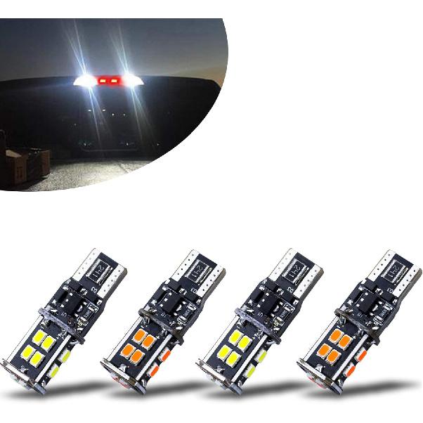 12-24V Extremely Bright 194 912 921 168 175 2825 W5W T10 T15 LED Bulbs Fit for Chevrolet Dodge Ford GMC Honda Nissan Toyota Truck 3rd Brake Lamp