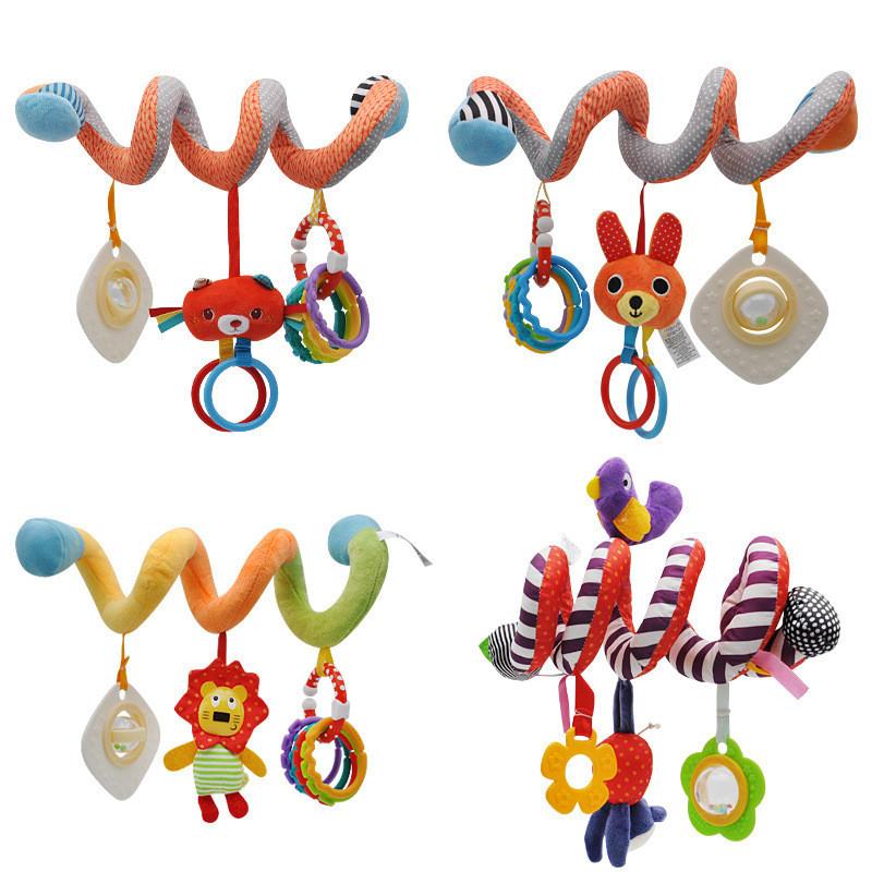Baby Soft Plush Mobiles With Rattles And Teether Toys For Newborns