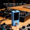 EROK Mini Tuner Pedal Compact Size Electric Guitar Bass Pitch LED Indicator True Bypass