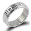 Korean Style BTS Engraved Stainless Steel Dual-Use Ring Necklace for Women