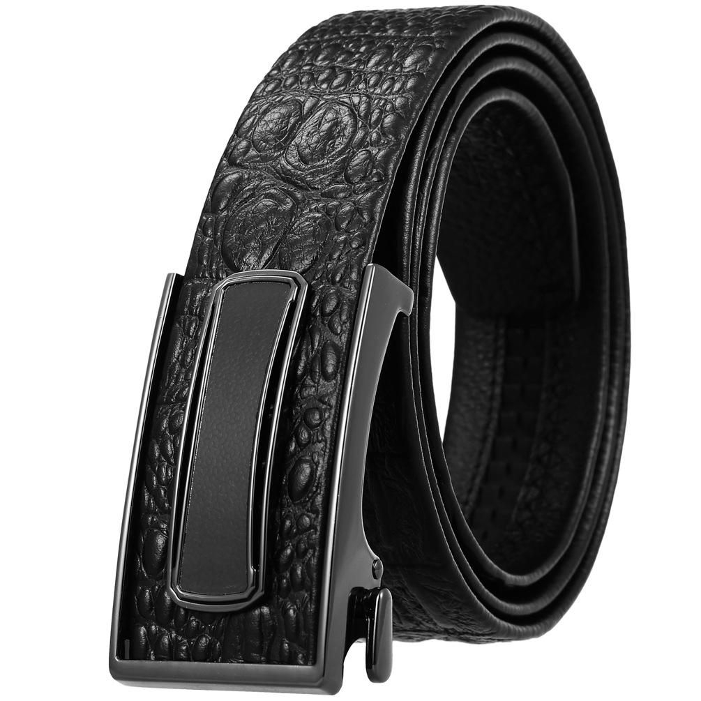 Ceinture tendance en cuir de vachette pleine fleur, boucle intérieure ceinture homme Ly36-23018-5