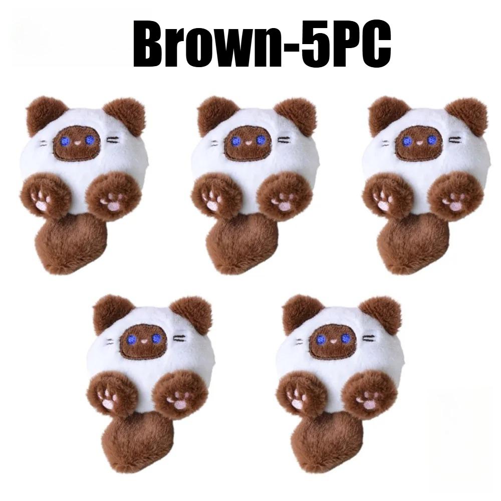 1-20PCS Fashion Long Tail Cat Tail Keychain Filling Cat Bag Decoration Keychain Cat Cute Christmas Birthday Gifts Keyring