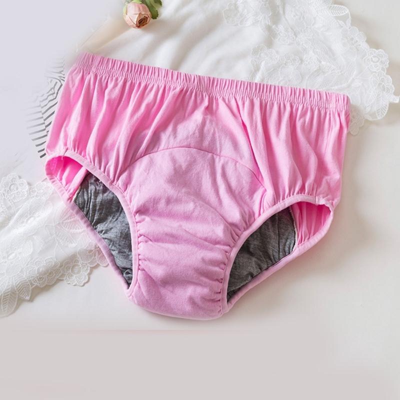 Breathable Washable Adult Incontinence Underwear For Seniors Absorbent Leakproof Cotton Underwear Discreet Comfort Wear