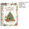 Libro Portalápices de Regalo de Navidad, Kit de Suministros para Fiesta de Supervivencia Universitaria Merry con Espiral DIY, Libro de Felicitaciones de 10 Páginas para Regalos de Graduación de Estudiantes