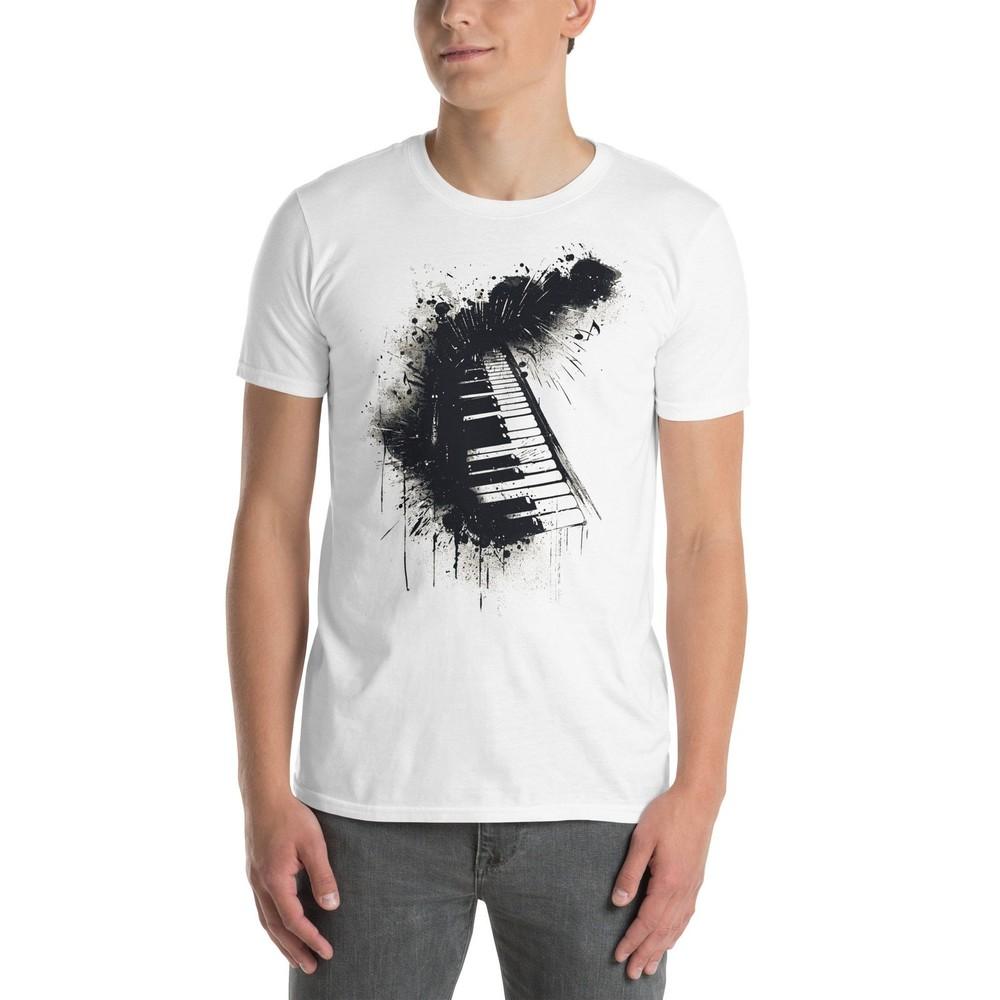 Musical Abstract Piano Tee - Unisex Graphic Shirt for Music Lovers, Modern Art#3 Unisex T-Shirt XXL