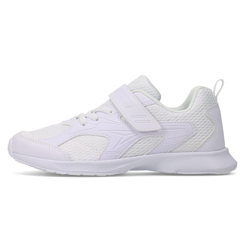 [Shunsoku] Kids' Sneakers for Boys and Girls, Lightweight, Sizes 15-27cm, 2E Width, SJJ 1950 White/White (Current Color), Size 21.0 Cm, 2E Width