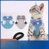 Belt-style Bow-shaped Cat Leash To Prevent Escape, Adjustable Cat Walking Rope, Chest-back Traction Rope