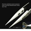 Stainless Steel Ceramic Tipped Tweezers Ceramic Electronic Soldering Tweezers  Industrial