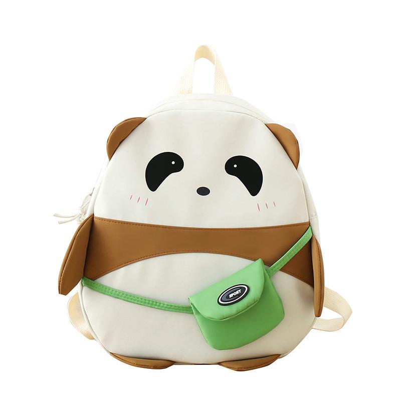 Modern Cool Style Children's Backpack With Animal Pattern And Contrast Stitching