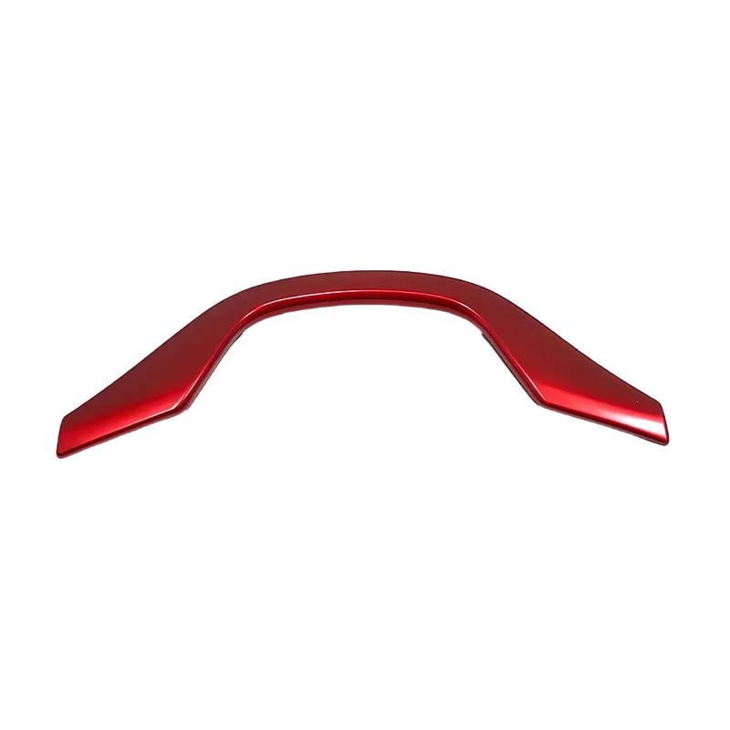 Honda Accord 18th Gen Red Interior Trim Kit: Gear Shift Frame, Armrest, Air Vent, Gear Knob, Steering Wheel.