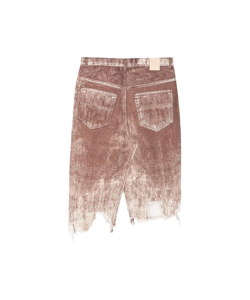 Camper Lab Paint Denim Skirt Terracotta Au00032-003