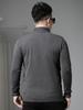 European Style 2025 New Fake Two-Piece Sweater for Men, Autumn and Winter Trendy Brand Badge Shirt Collar Knitwear Men's Sweater