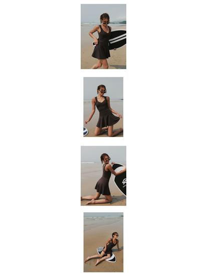 2024 Women's Sleeveless Short Tennis & Running Dress Fitness Set