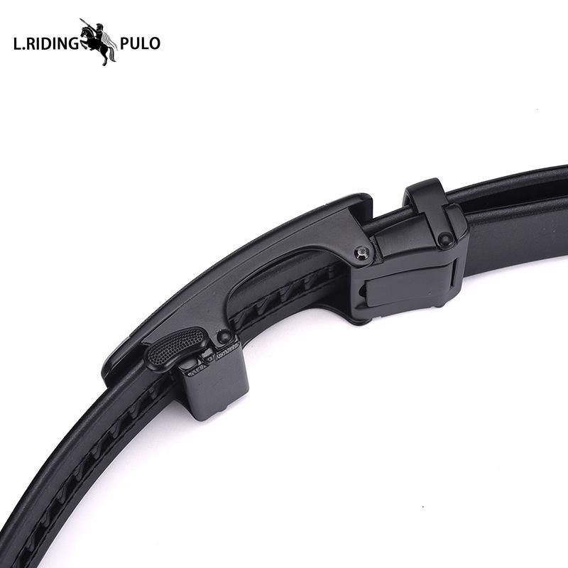 High Quality Leather Belt Men's Belt Automatic Buckle Pure Cowhide Simple Casual Versatile Business Men's Belt