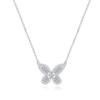 Necklace Sterling Silver Sparkling Butterfly Temperament, Romantic and High-end Pendant, Exquisite Niche Design, Versatile for Daily BBN716701