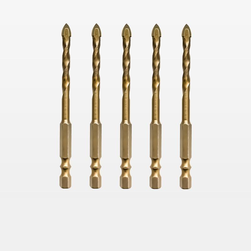 Hex Shank Twist Flat Drill Bits for Granite Tile Precise Drilling High Durability