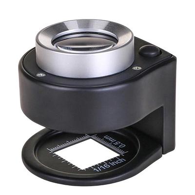 Miflame 3X Magnification Cloth Inspection Loupe with LED & UV Light