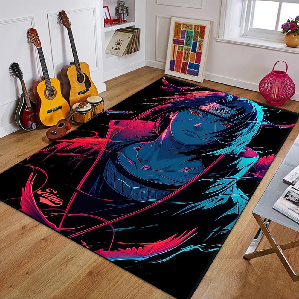 3D N-Naruto Japan Anime Uchiha I-Itachi Carpet Rug for Art Living Room Art Decor Sofa Home Kids Game Area Rug Non-slip Floor Mat
