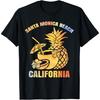 Summer Vacation Retro Sunset California Santa Monica Beach T-Shirt for Men Women Kids