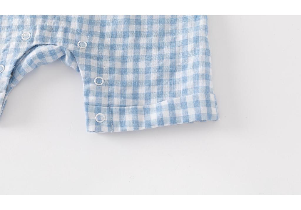 Newborn Boy Handsome Romper - Super Cute Summer Outfit for 100 Days, Spring & Autumn; Perfect for Crawling & Outings