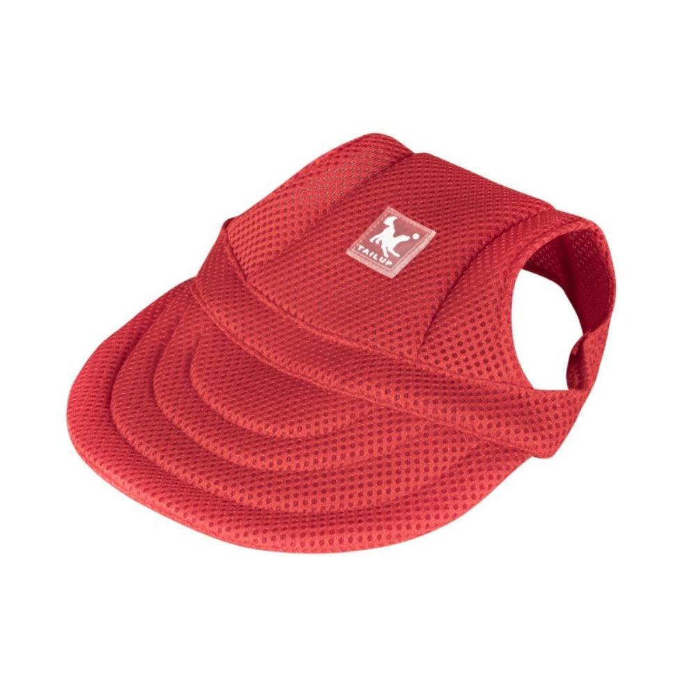 

with Ear Holes Pet Baseball Hat Solid Color Dogs Sun Hat Comfortable Dog Cap Puppy Pet S красный