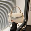 New solid color temperament simple versatile casual commuting portable messenger shoulder small square bag