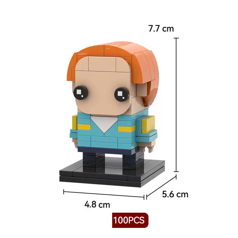 Brick Head Z Model Building Toy Desktop Creative Toy Ornament Building Blocks Set Educational Toy Boy'S Birthday Gift