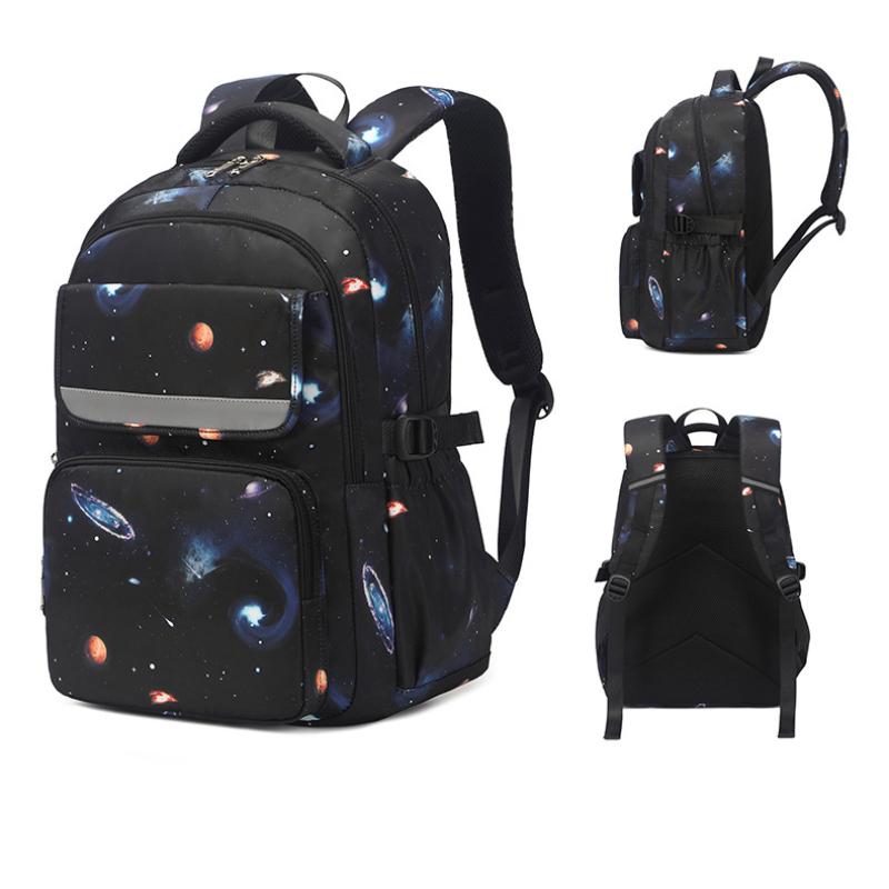 Kinder-Schultasche mit großem Fassungsvermögen, Wirbelsäulenschutz, für Grundschüler, ultraleichter Jungen-Rucksack der Klassen 3 bis 6, Essenstasche, Stifttasche