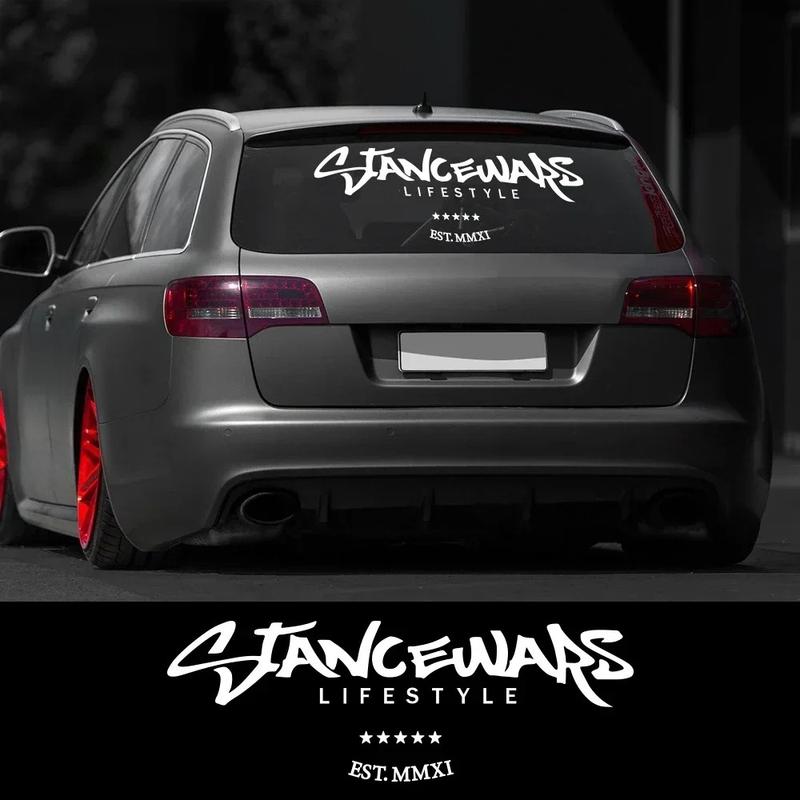 Stancewars JDM Car Windshield Banner Stickers Waterproof Automobiles Windscreen Vinyl Decals Car Styling Decoration Accessories