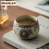 125ml Hand-painted Flower Butterfly Teacup Aesthetic Tea Bowl Beautiful Tea Cup Tea-tasting Meditation Cup Chazhan Master Cups