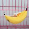 Hamster Accessory Banana Hamster Bed House Hammock Small Animal Warm Bed House Cage Nest for Sugar Glider Hamster Small Bird Pet