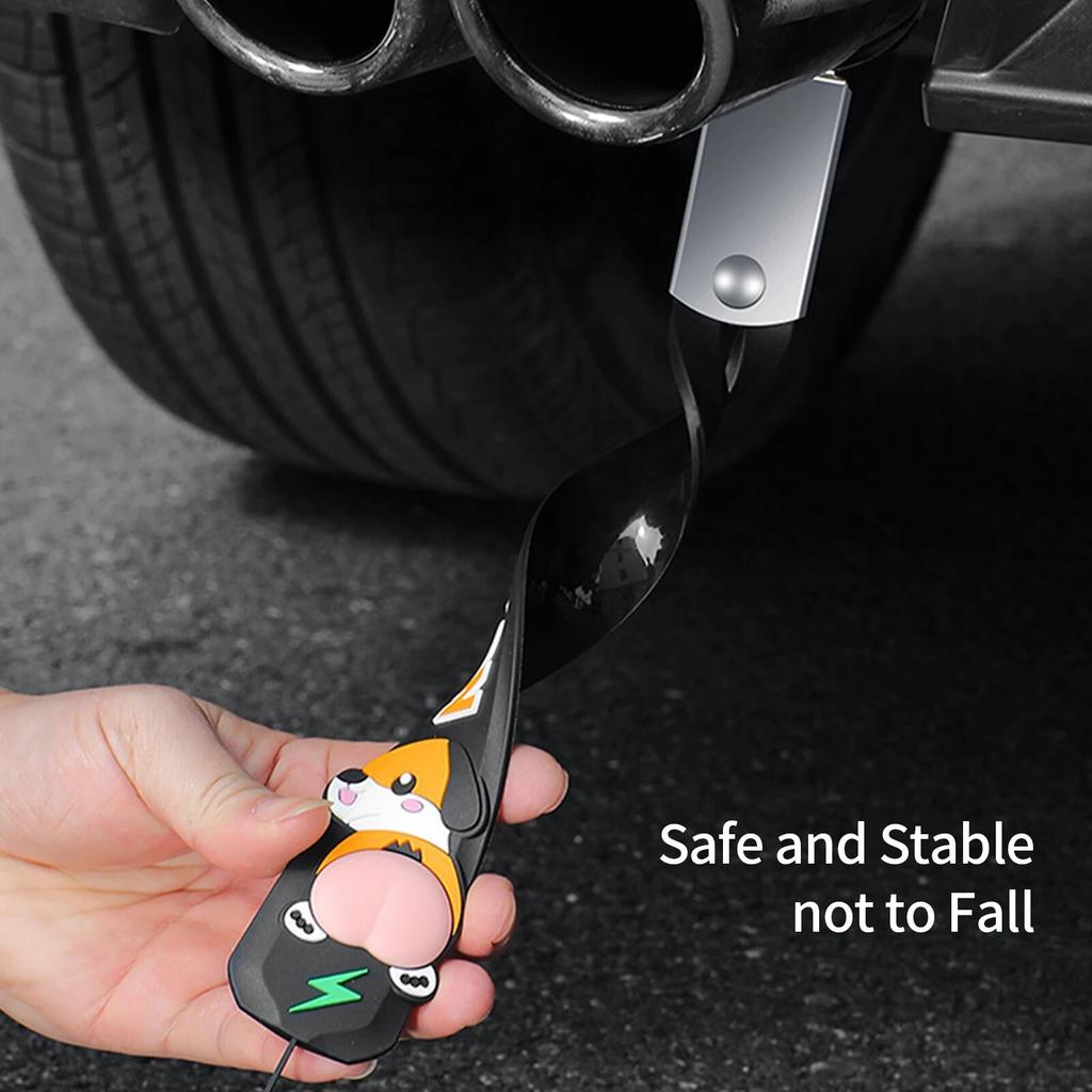 Car Anti Static Flex Strip Earth Belt Ground Wire Strap Car Electrostatic Belt Canceller Antistatic Strap for Car SUV