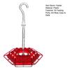 2Pcs Hanging Hummingbird Feeders Saucer Style Bird Feeders with 30 Feeding Ports Ant Moat Bee-Proof Hummingbird Nectar Feeder for Outdoor Backyard