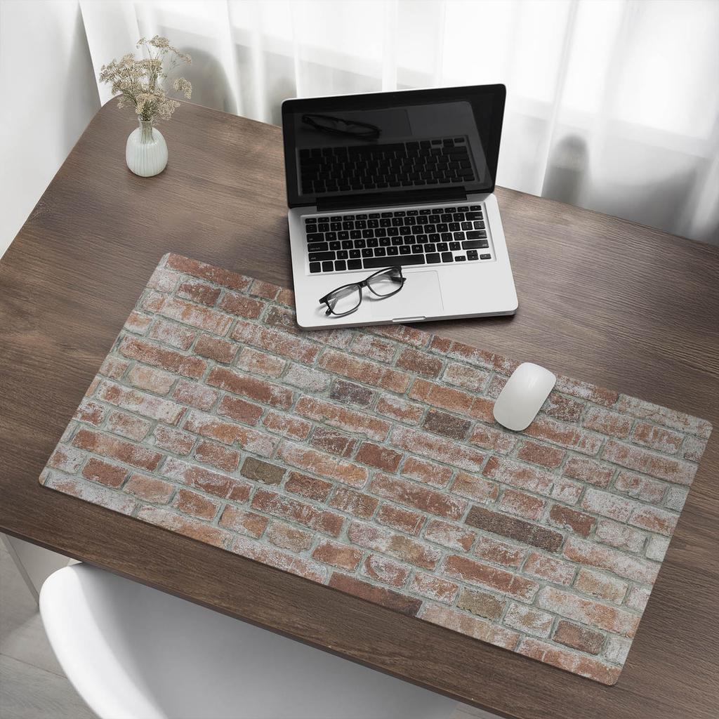Ochronna Podkładka Winylowa Dla Firm I Biur Ceglana Ściana Retro 100X50 Cm