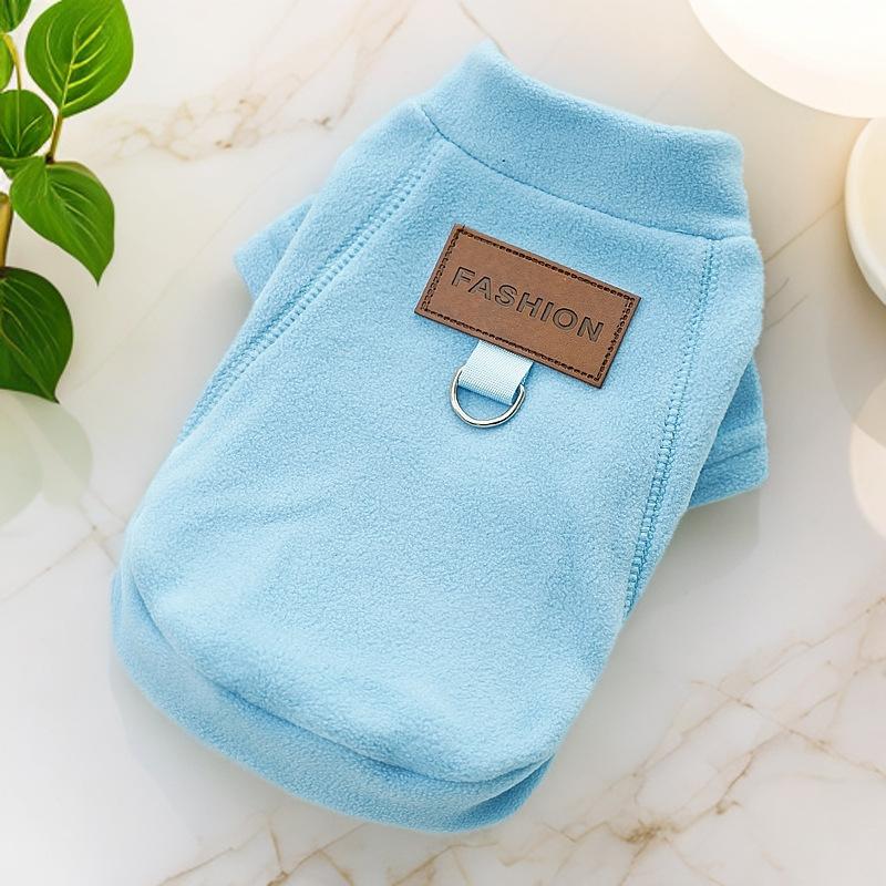 Hot-selling Pet Dogs, Dogs, Cats, Autumn and Winter Clothes, Velvet Bottoming Shirt, and Outer Wear Can Lead the Bear