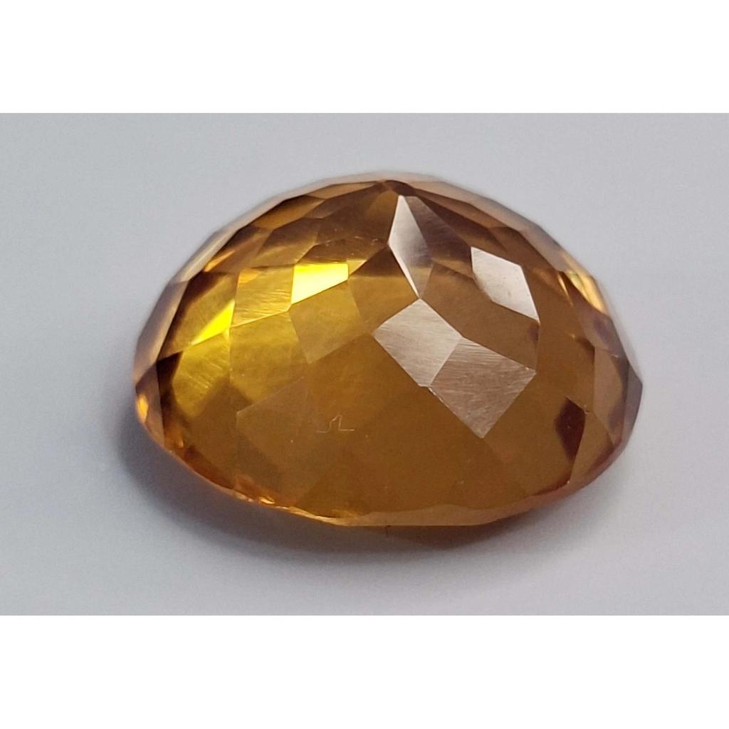 14-16 Ct Natural Citrine Orangish Yellow Round Cut Stunning Loose Gemstone
