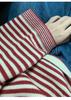 Women's Korean-Style Striped Knit Sweater - Round Neck, Loose Fit, Fall 2025 College Fashion