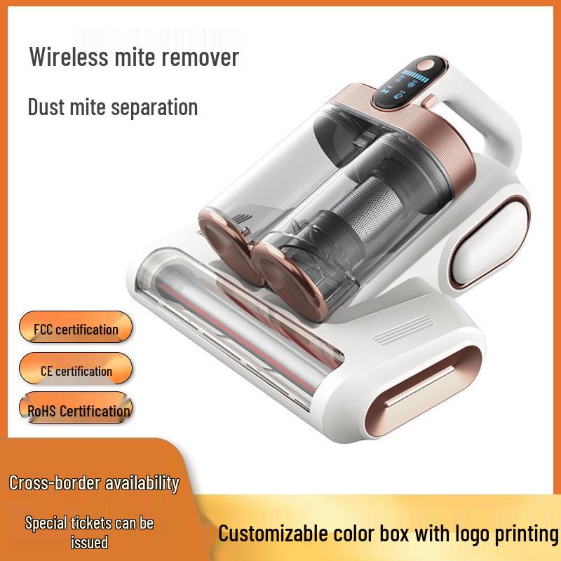Automatic Bed Vacuum with Double Dust Cup & UV Sterilizer - High Suction Mite Remover