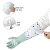 Morandi Pink PVC Household Dishwashing Gloves (5 Pairs)