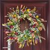 1pc artificial spring and summer wreath, suitable for front door decoration, seasonal home decoration