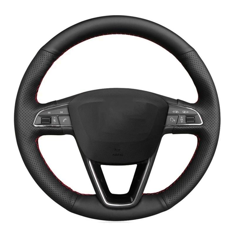 Auto Lenkrad Abdeckung Anti-Slip Künstliche Leder Geflecht Für Seat Leon 5F Mk3 2013- Ibiza 6J Tarraco arona Ateca